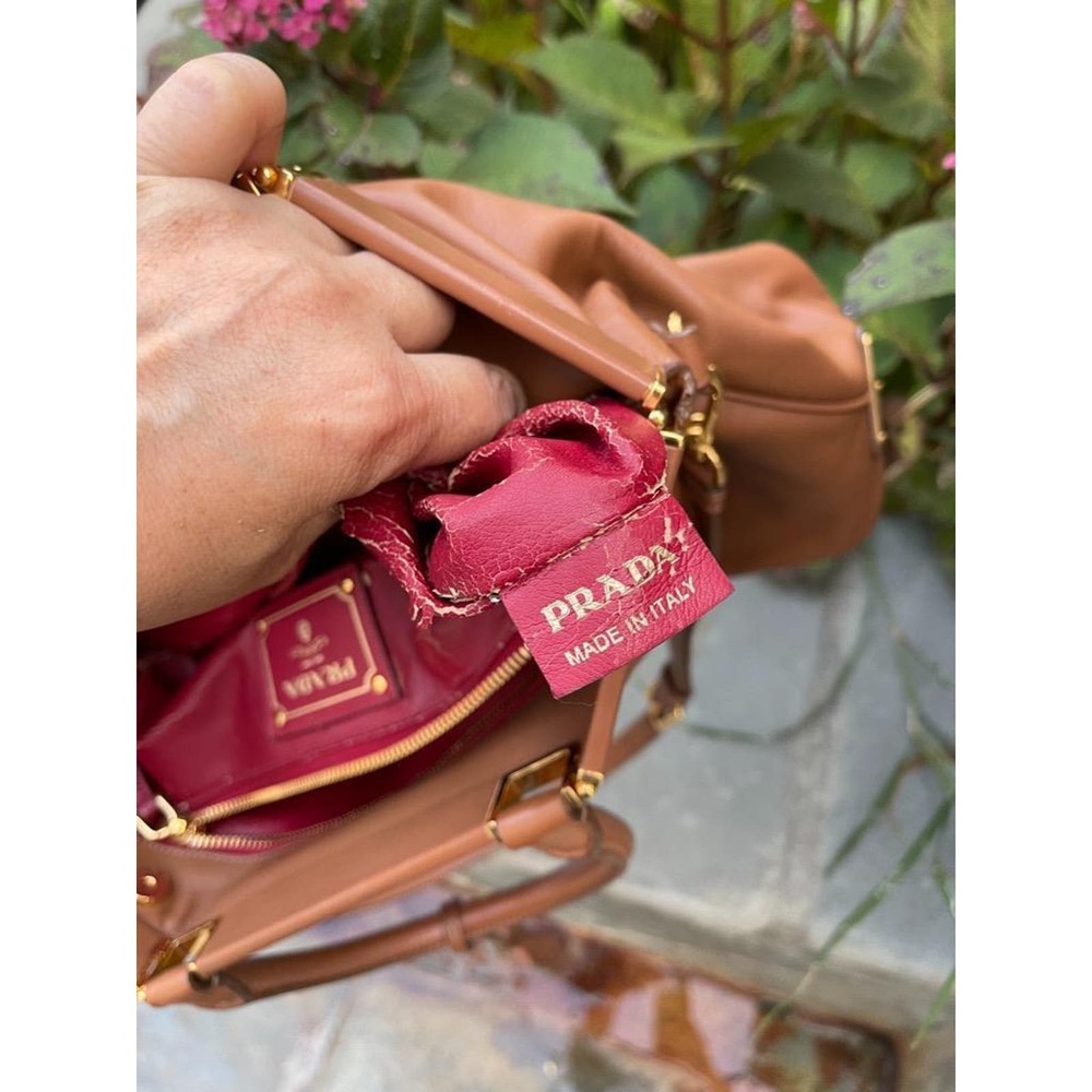 Prada Bn1862 Sughero Soft Calf Leather Frame Handbag/purse (pu1300 - Picture 8 of 12